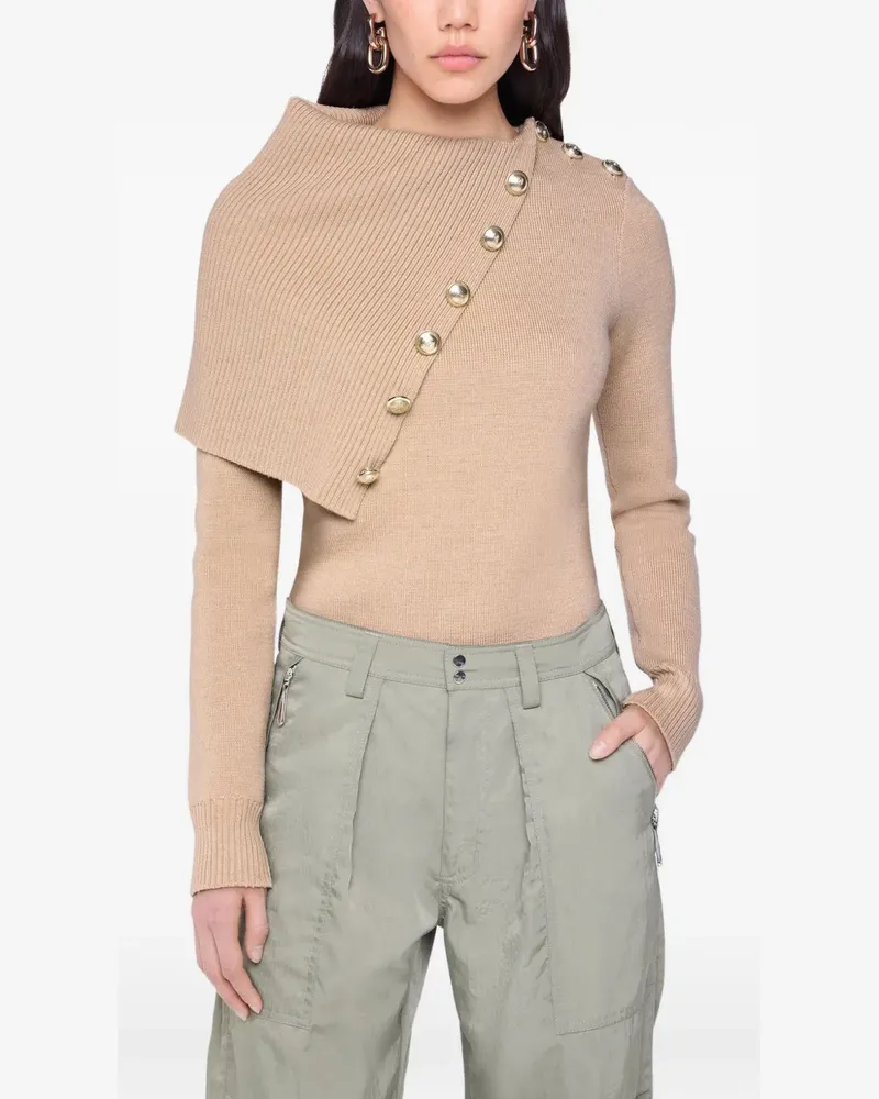 Paco Rabanne Asymmetrischer Pullover - Nude Nude