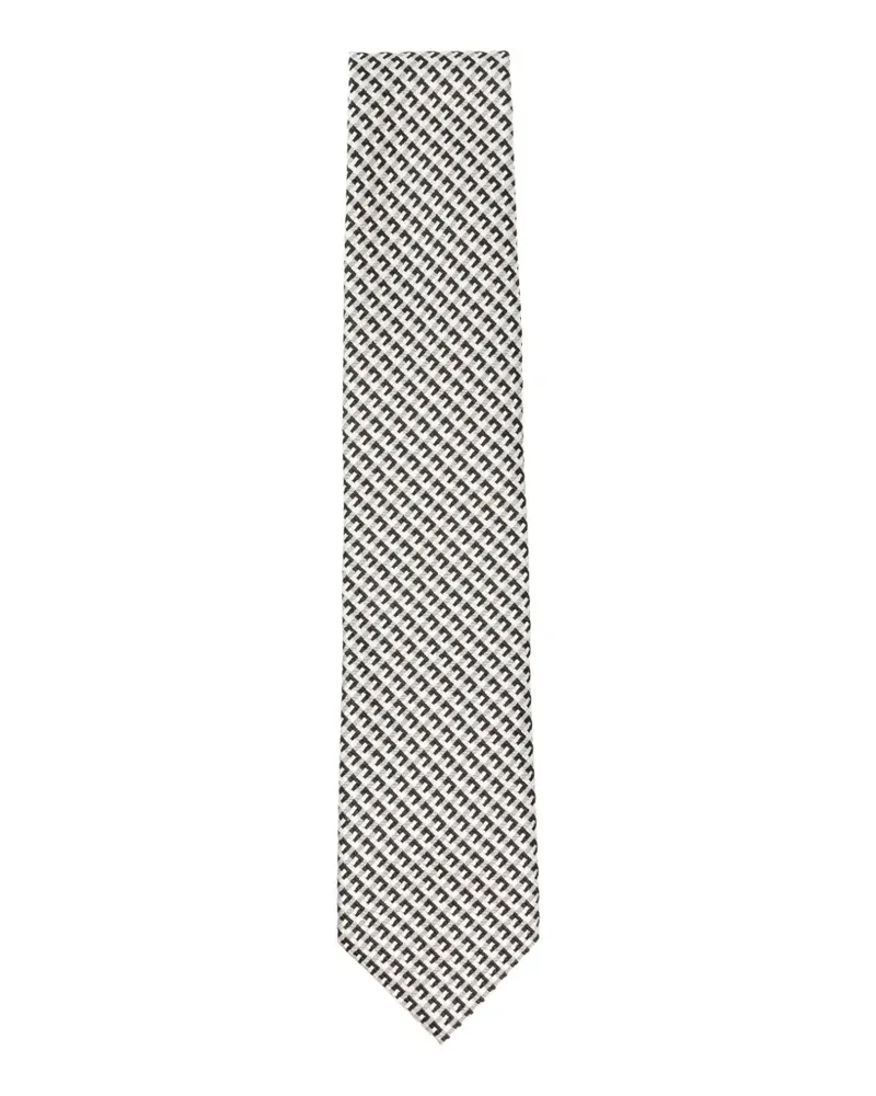 Tom Ford patterned tie - Nude Nude