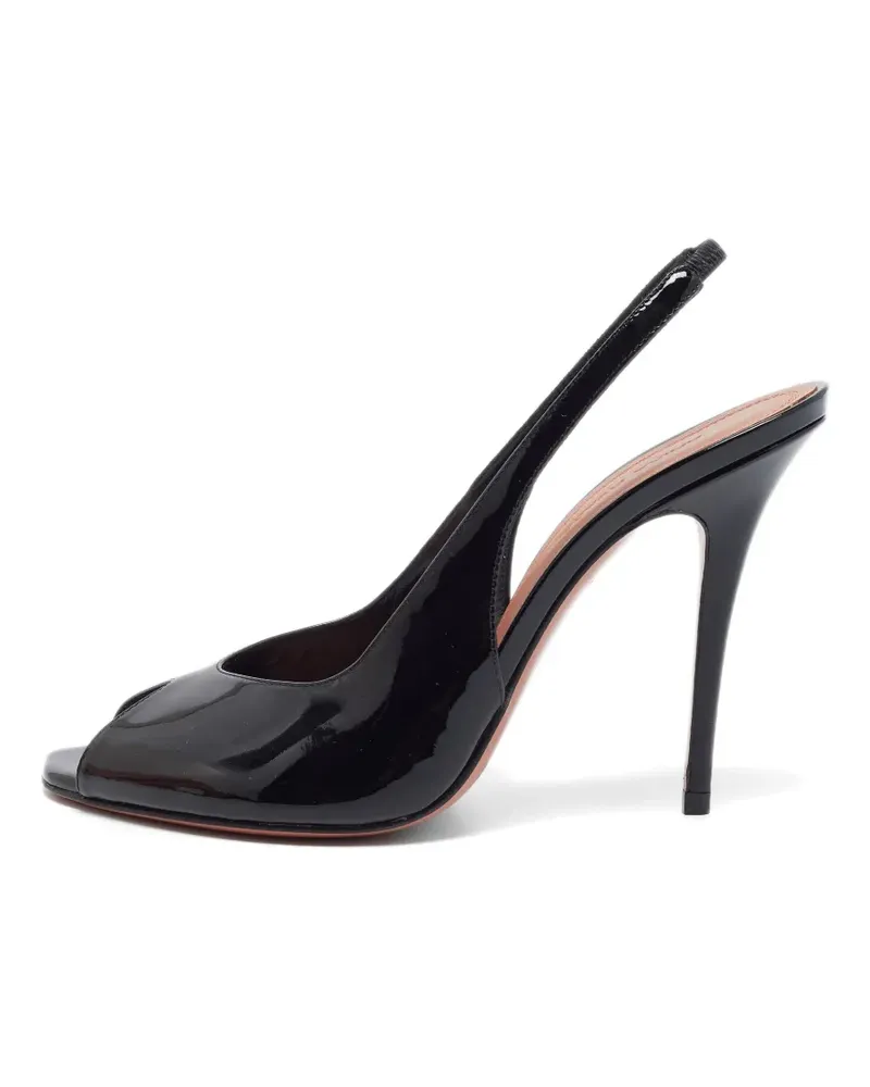 Amina Muaddi Kristina Pumps mit Absatz - Schwarz Schwarz