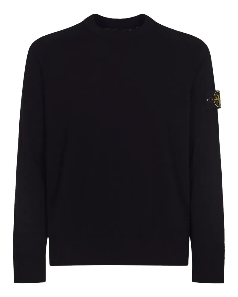 Stone Island Pullover mit Rundhalsausschnitt - Schwarz Schwarz