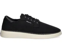 Canvas-Sneakers mit Schnürung - Schwarz