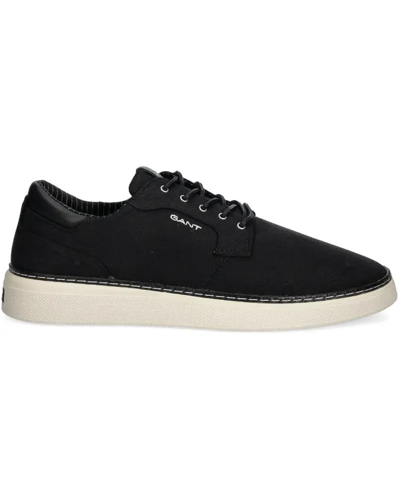 Gant Canvas-Sneakers mit Schnürung - Schwarz Schwarz