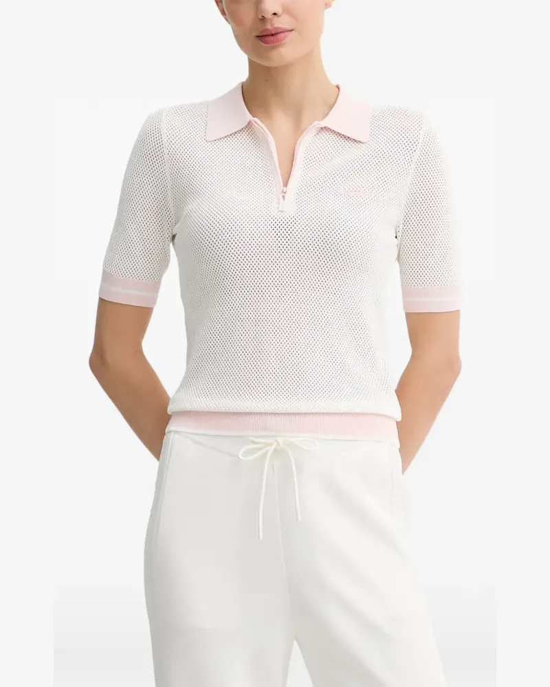 Guess Poloshirt mit Reißverschluss - Weiß Weiß