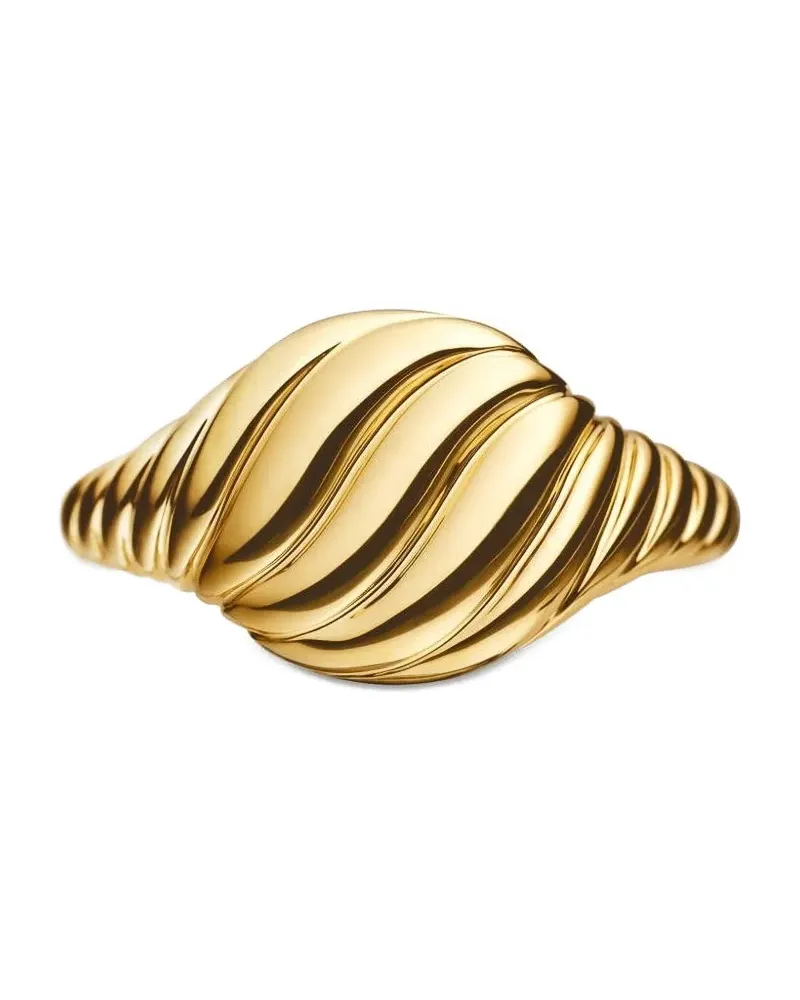 David Yurman 18kt Mini Cable Gelbgoldring Gold