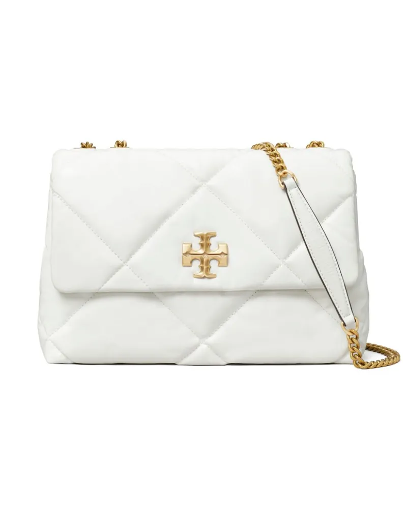 Tory Burch Kira Schultertasche mit Rautensteppung - Weiß Weiß