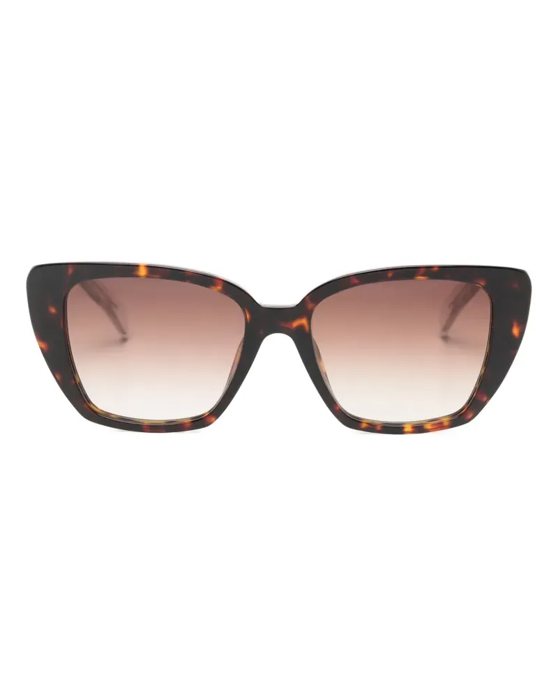 Zadig & Voltaire tortoiseshell-effect cat-eye sunglasses - Braun Braun