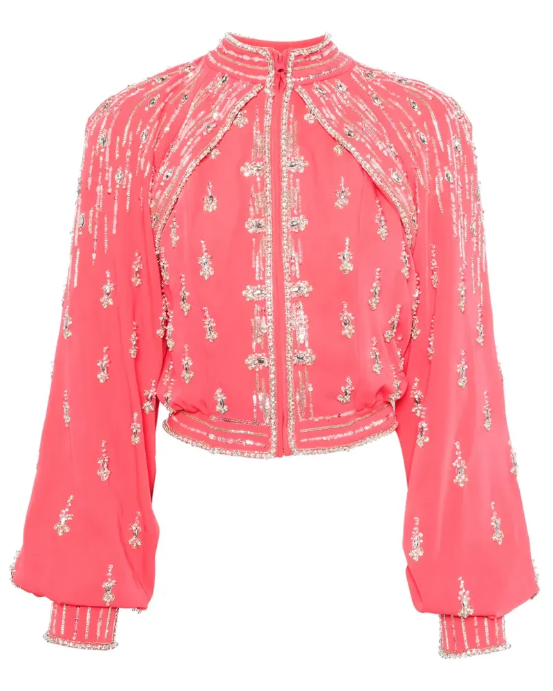 Saiid Kobeisy Jacke mit Kristallen - Rosa Rosa