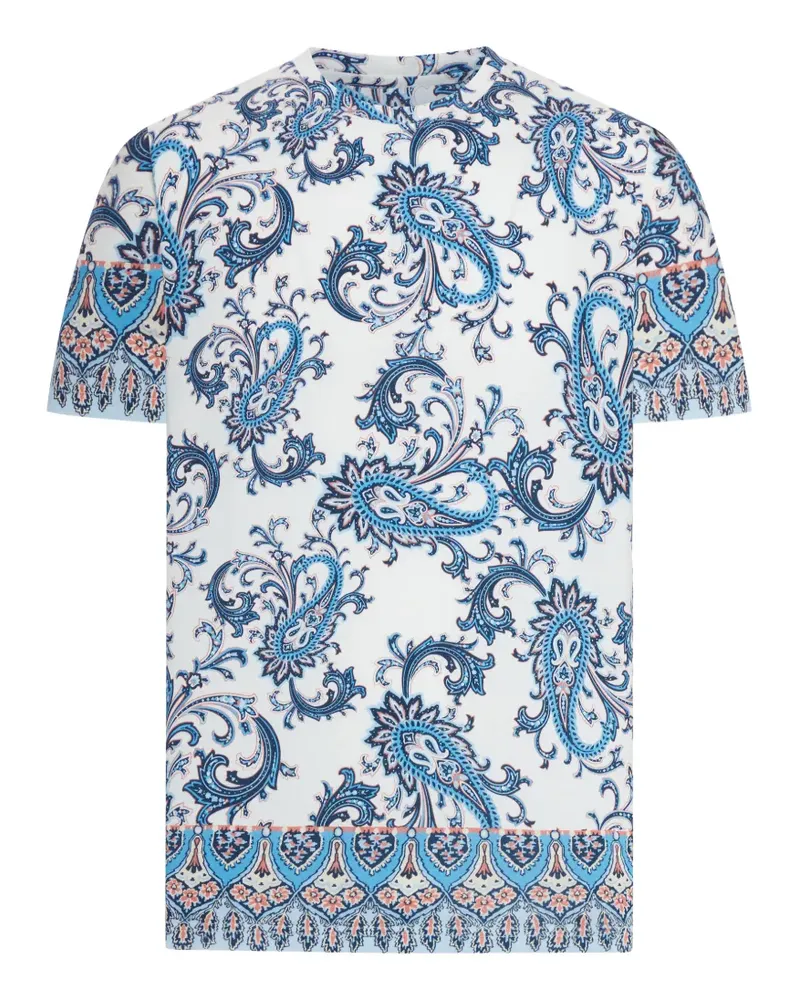 Etro Rome paisley-print T-shirt - Weiß Weiß