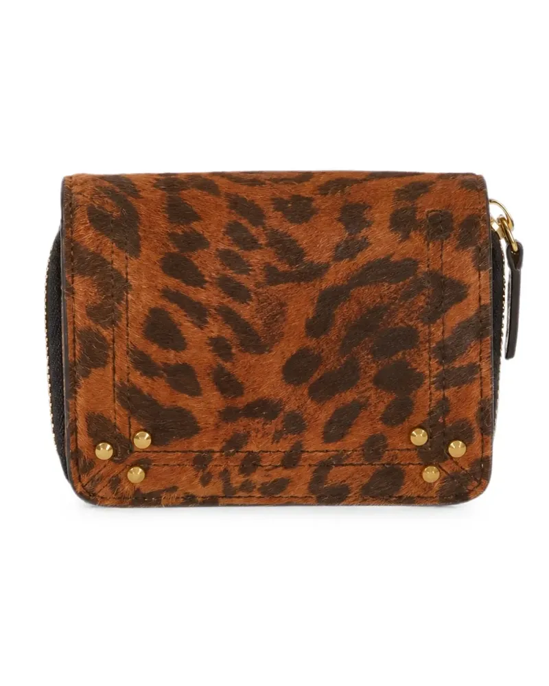 Jérôme Dreyfuss André animal-print wallet - Braun Braun