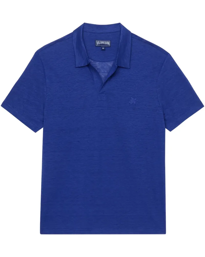 Vilebrequin T-Shirt aus Leinen-Jersey Blau