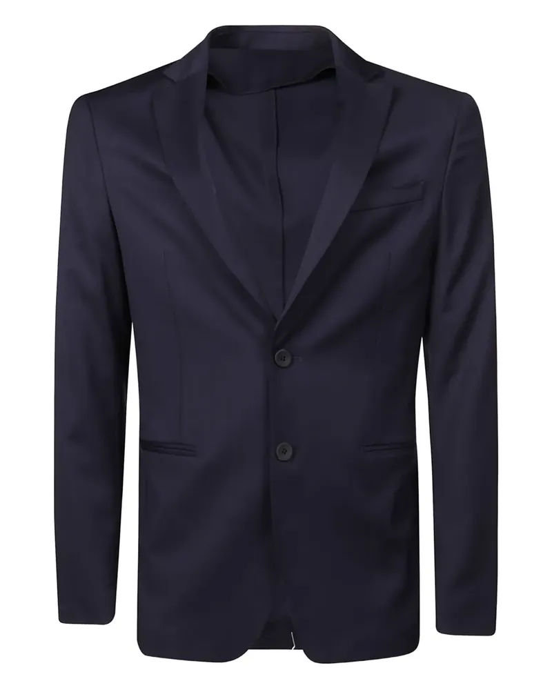 Tonello single-breasted wool blazer - Blau Blau