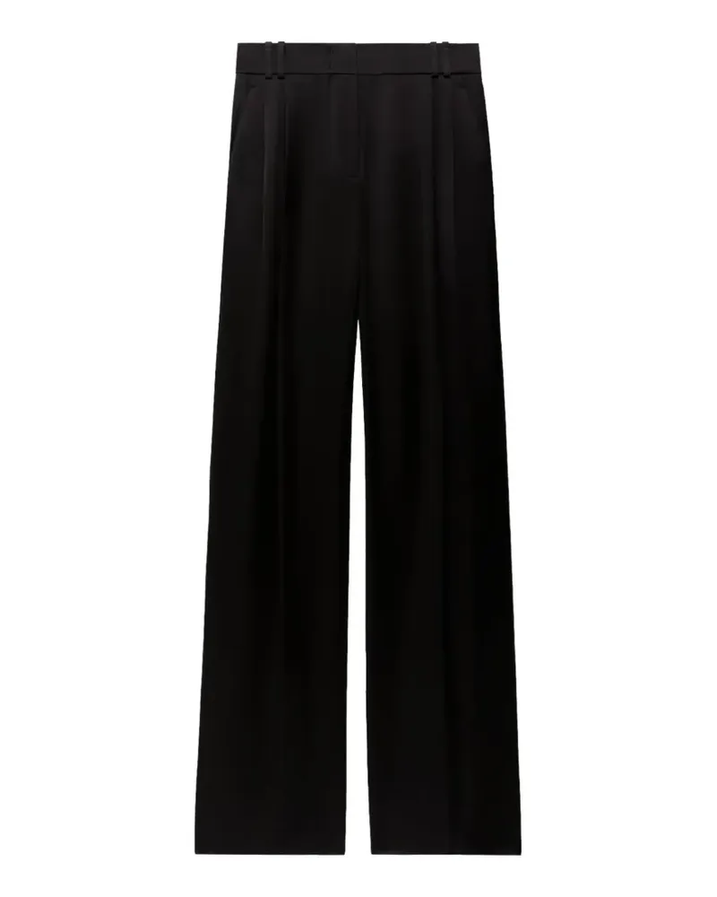 Another Tomorrow pleated trousers - Schwarz Schwarz
