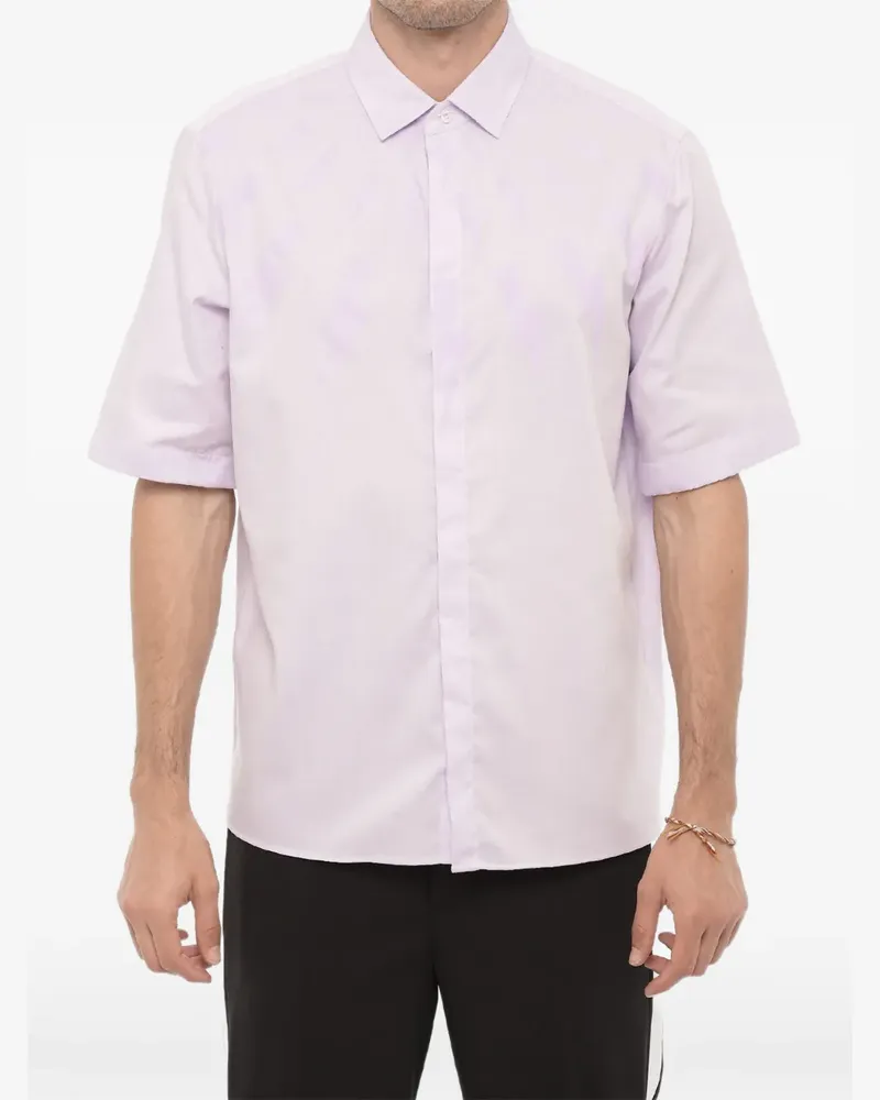 Neil Barrett Fairisle Thunderbolt T-Shirt - Violett Violett