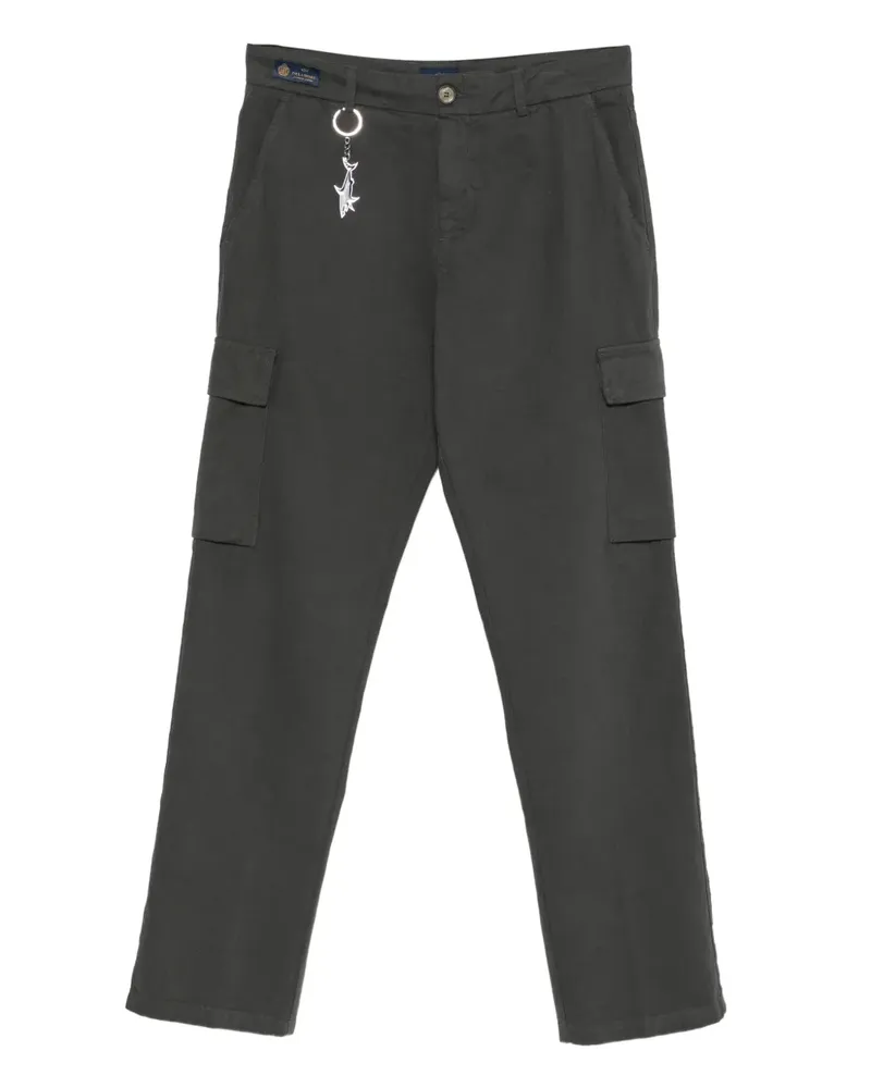 Paul & Shark Cargohose mit Logo-Anhänger - Grün Grün