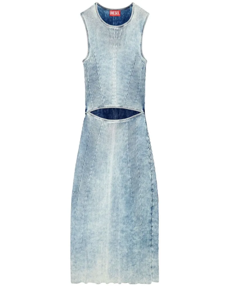 Diesel Geripptes TarynMidikleid - Blau Blau