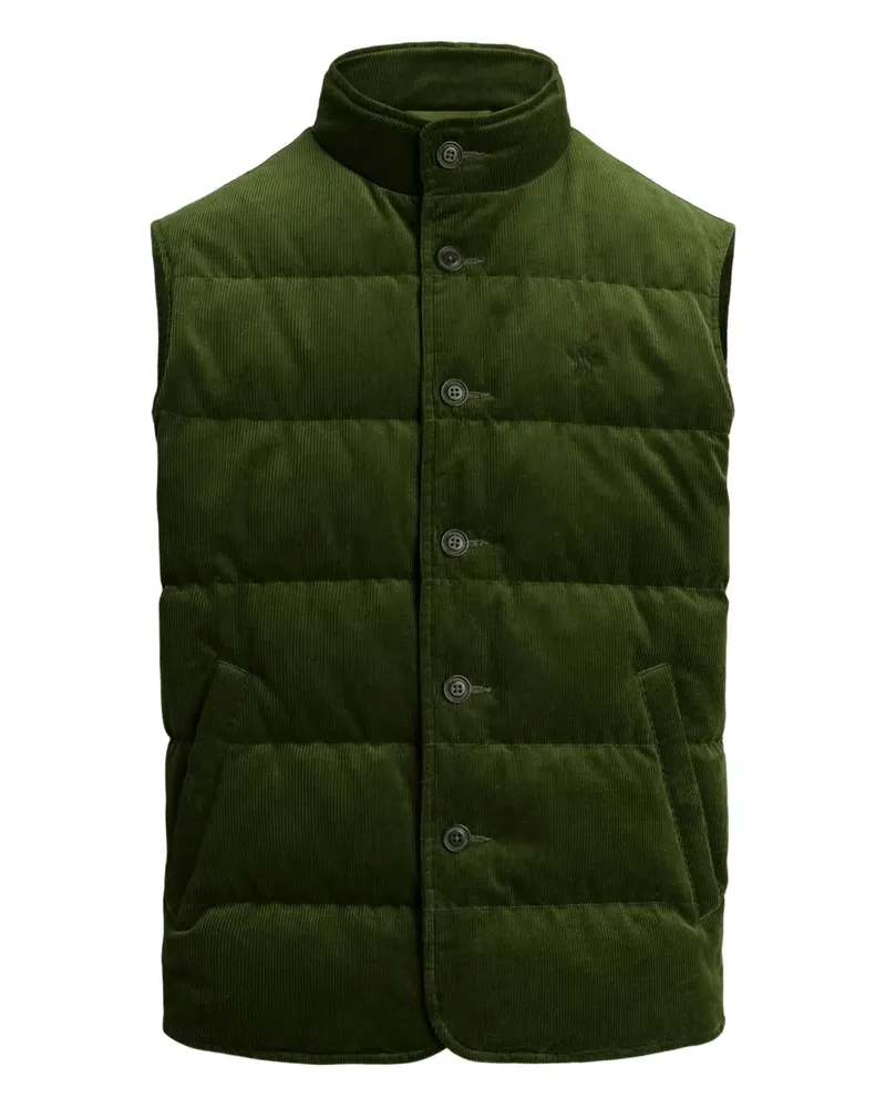 Ralph Lauren Wattierte Weste aus Cord - Grün Grün