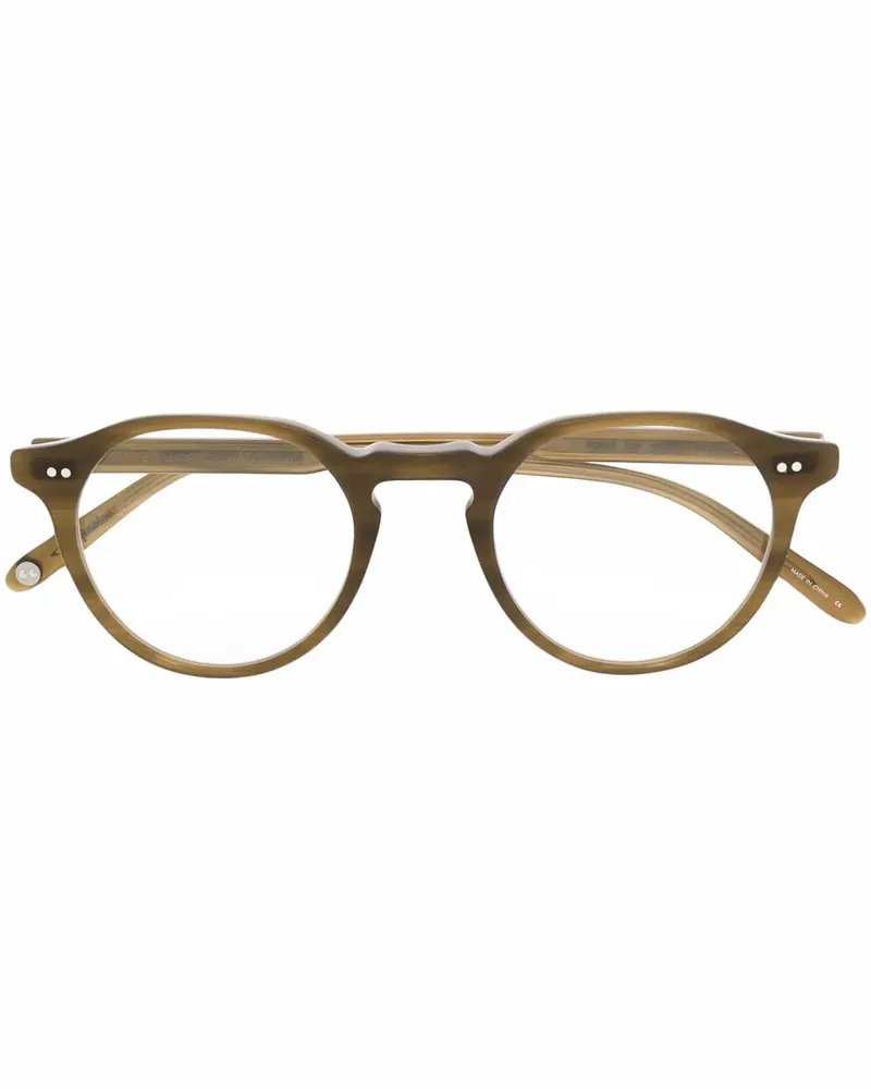 Garrett Leight Royce Brille mit rundem Gestell - Grün Grün