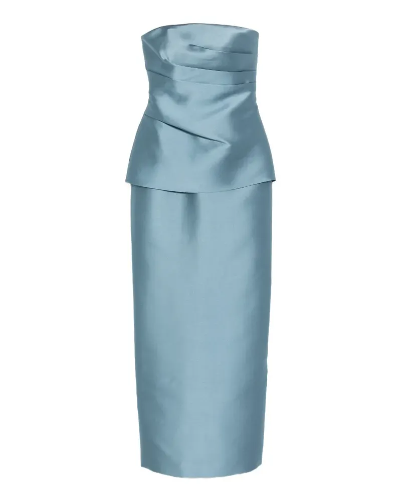 Solace London Lucille strapless maxi dress - Blau Blau