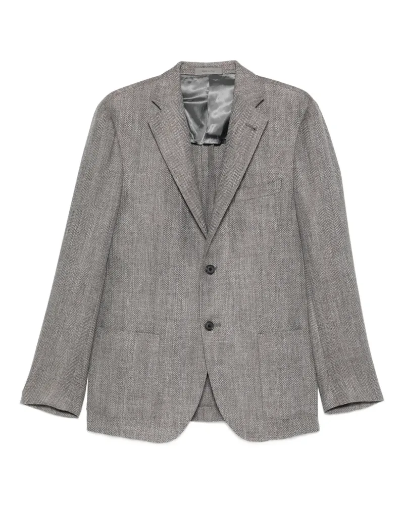 Corneliani herringbone-patterned blazer - Grau Grau