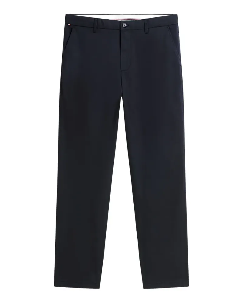 Tommy Hilfiger Gerade Hose mit Logo-Patch - Blau Blau
