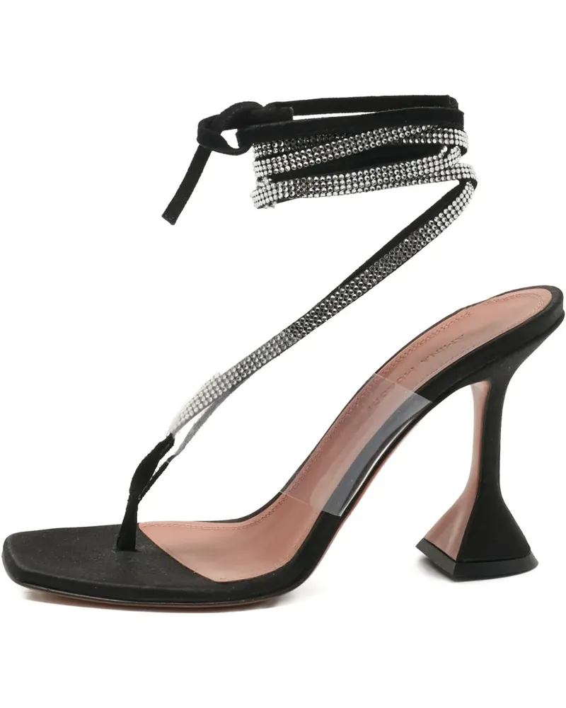 Amina Muaddi Zula crystal-embellished sandal - Schwarz Schwarz