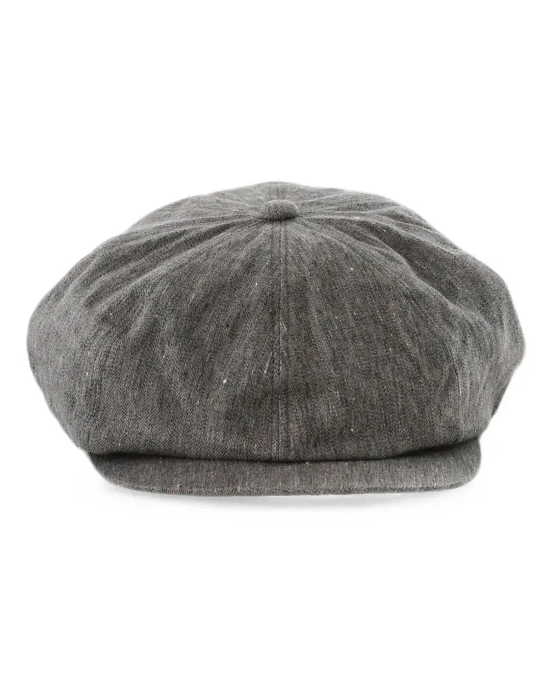 Taiga Takahashi eight-panel flat cap - Grau Grau