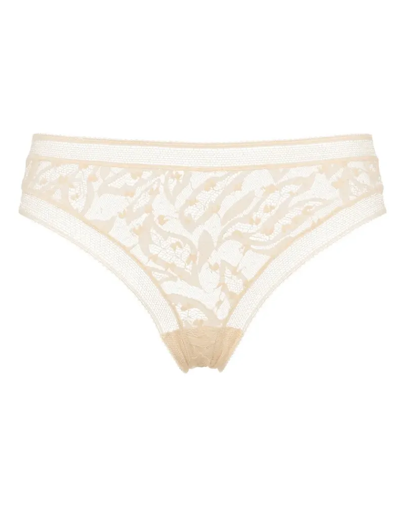 Eres Pistil Tanga mit Spitzenstickerei - Nude Nude