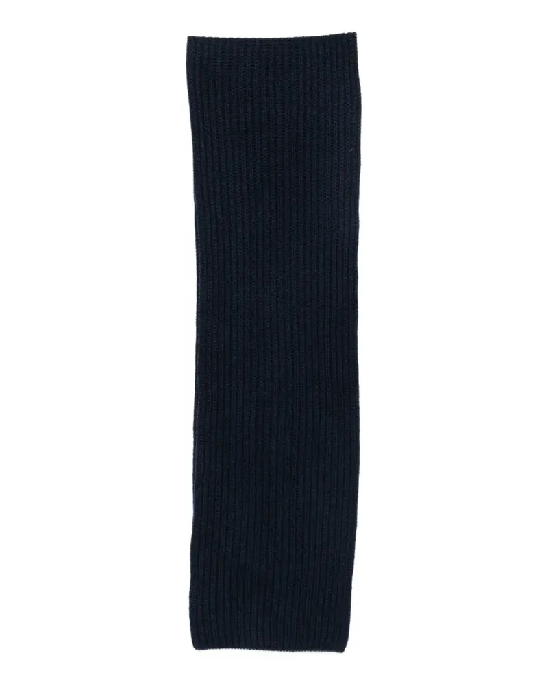 Loro Piana Gerippter Strickschal - Blau Blau