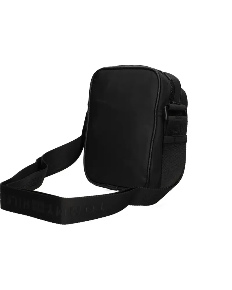 Tommy Hilfiger logo-plaque messenger bag - Schwarz Schwarz