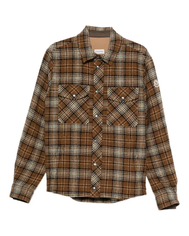 Moncler Hemd mit Check - Braun Braun