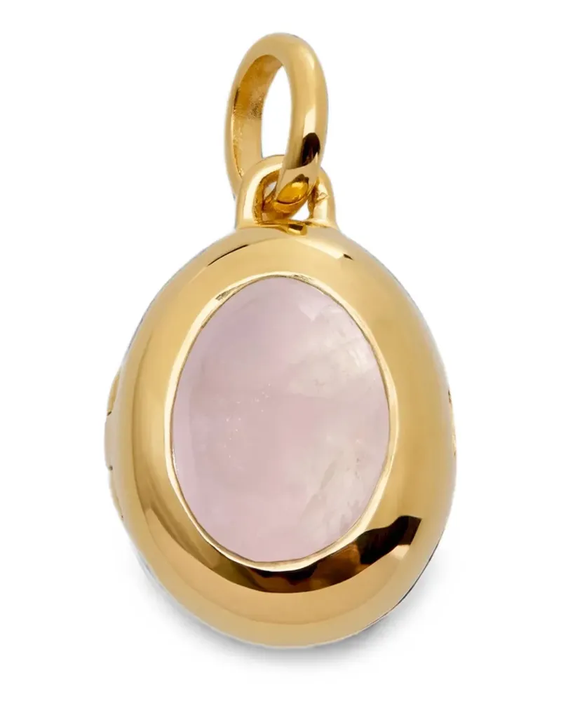 Monica Vinader October Halskette mit Geburtsstein - Gold Gold