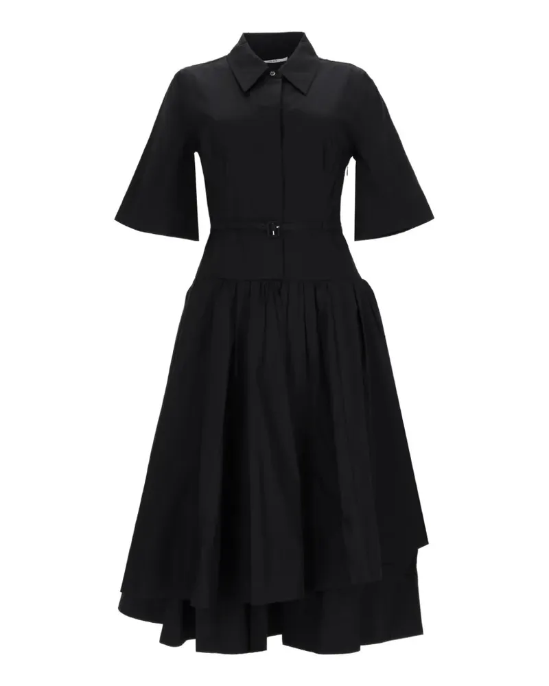 Co Minikleid im Layering-Look mit Gürtel - Schwarz Schwarz
