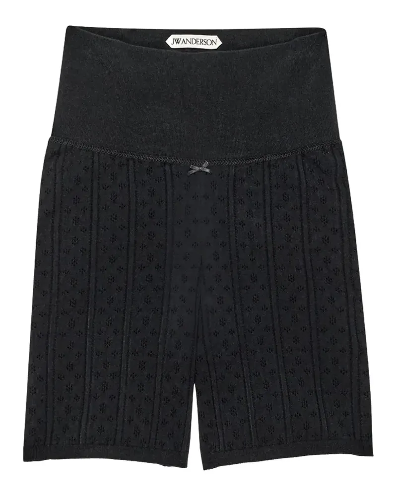 J.W.Anderson Shorts aus Pointelle-Strick - Schwarz Schwarz