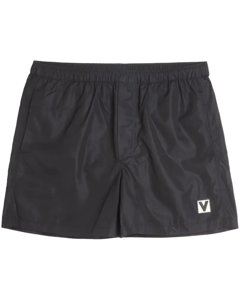 Valentino Garavani Badeshorts mit Chez-Patch - Schwarz Schwarz