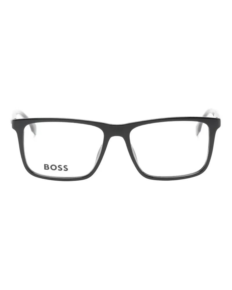 HUGO BOSS square-frame glasses - Schwarz Schwarz