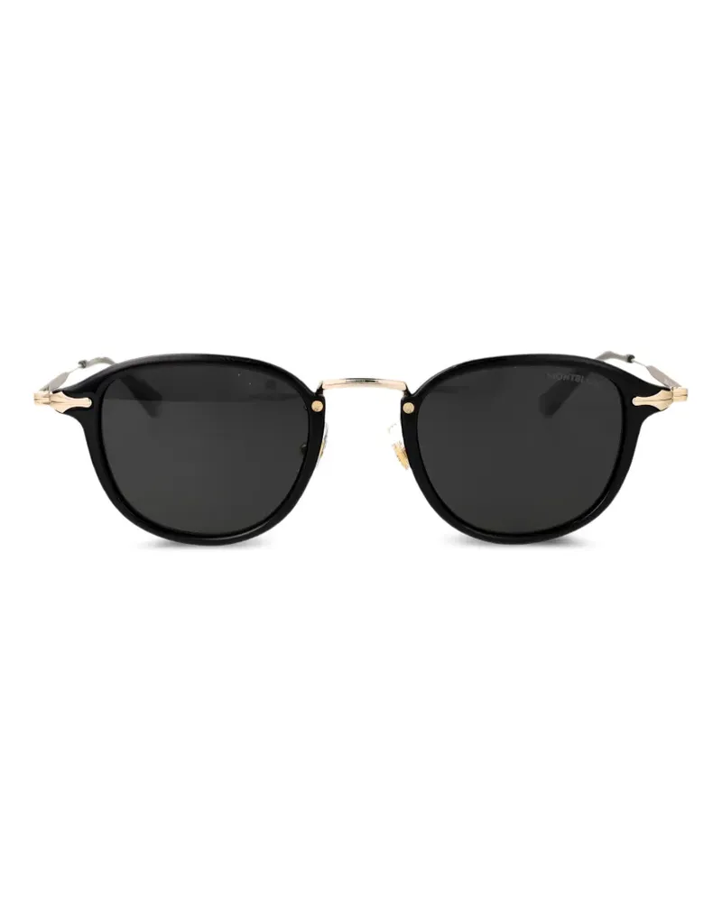 Montblanc round-frame sunglasses - Schwarz Schwarz