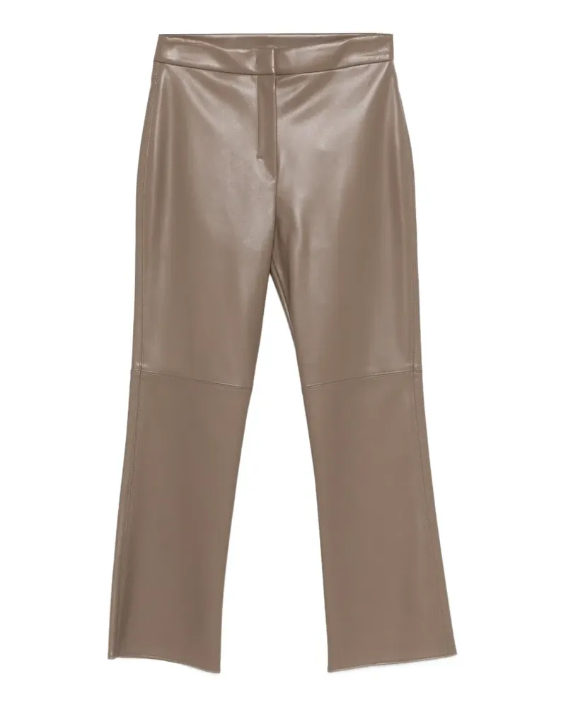 Max Mara faux leather trousers - Braun Braun