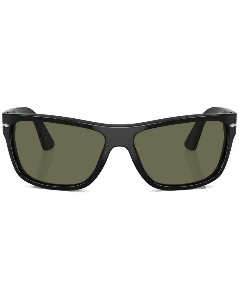 Persol Brille mit eckigem Gestell - Schwarz Schwarz