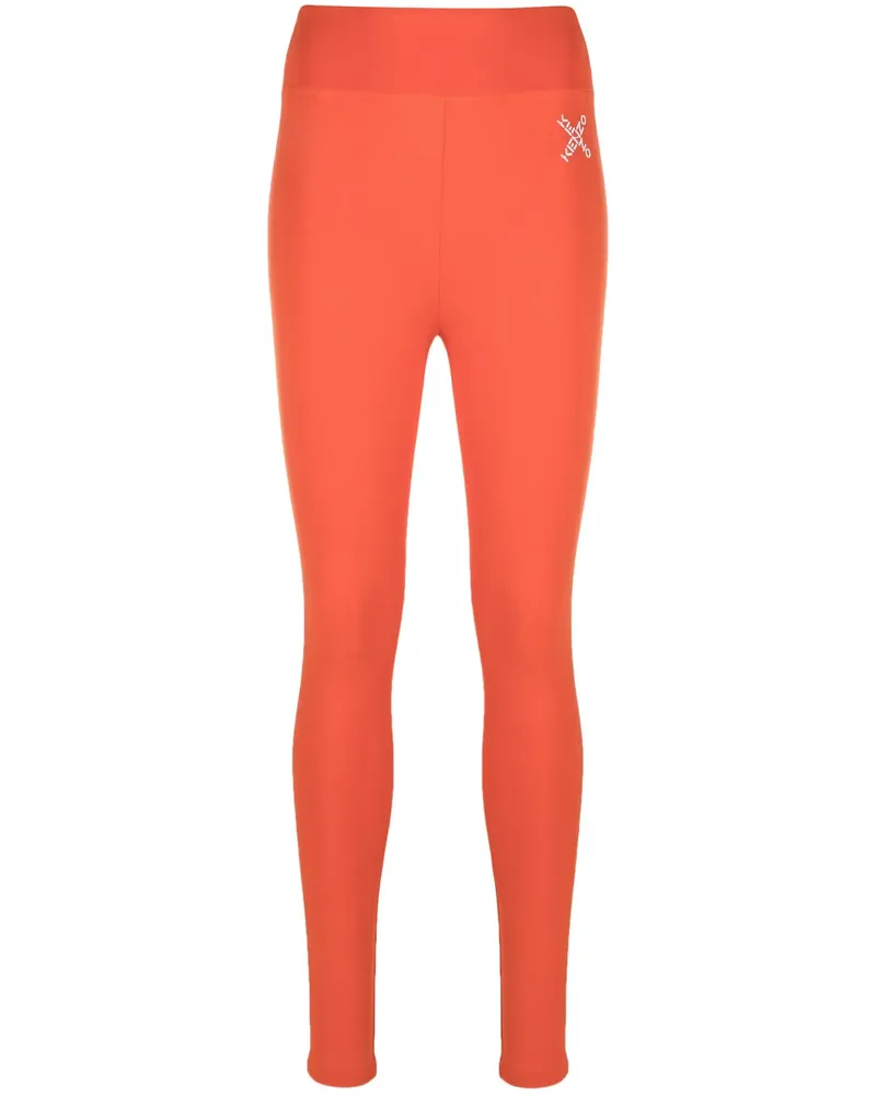 Kenzo Leggings mit Logo-Print - Orange Orange
