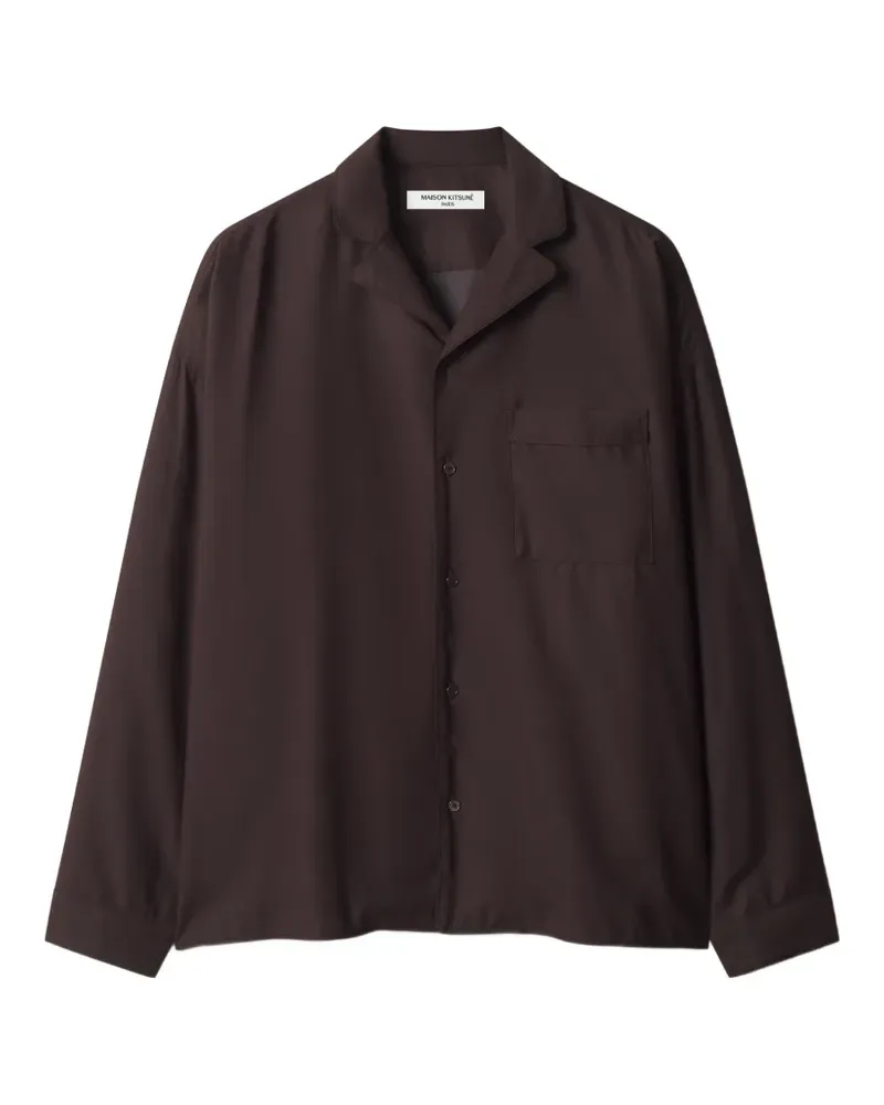Kitsuné Festive shirt - Braun Braun