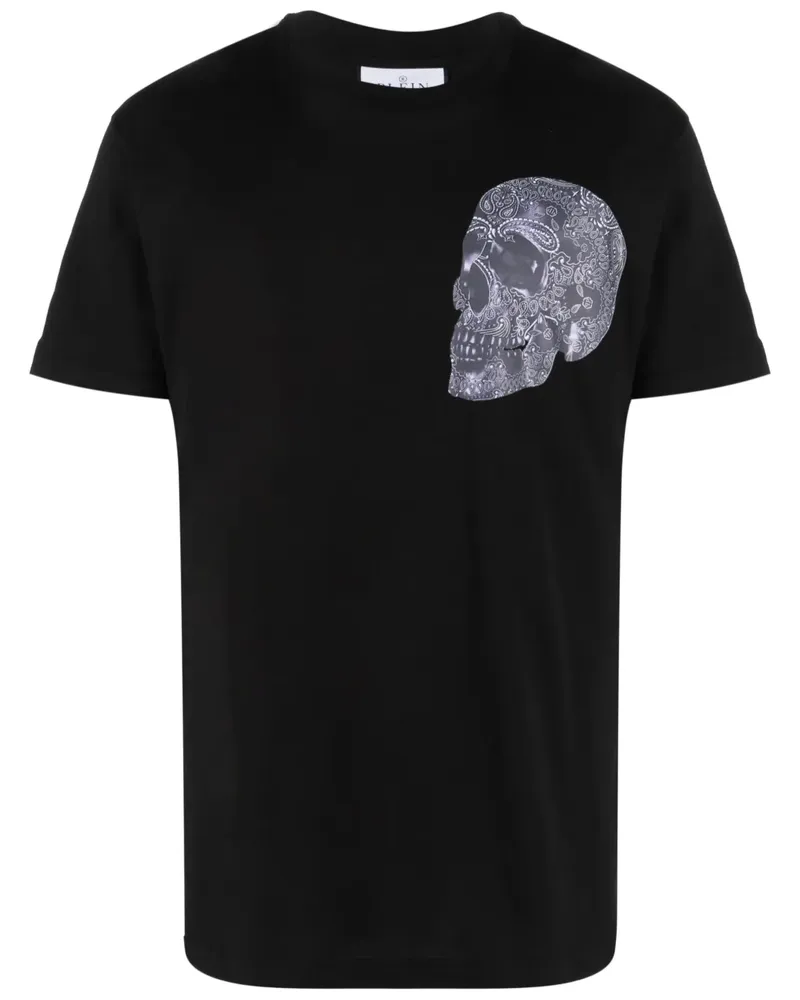Philipp Plein T-Shirt mit Totenkopf-Print - Schwarz Schwarz