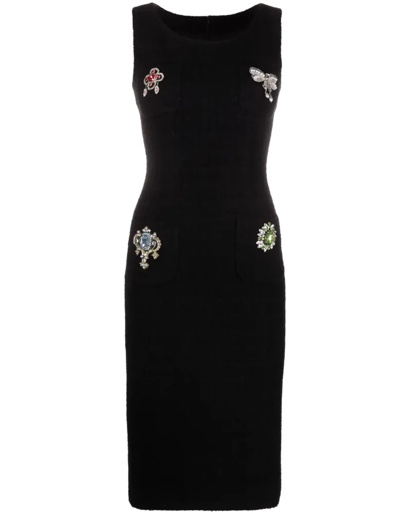 Moschino Minikleid mit Applikationen - Schwarz Schwarz