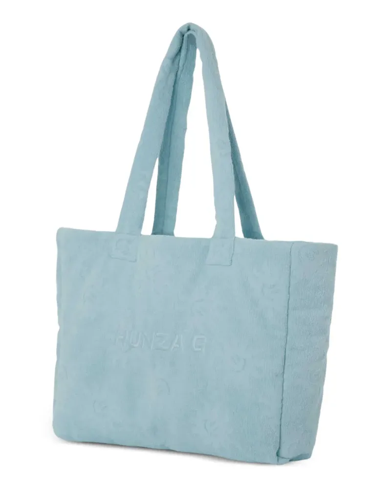 Hunza G Sunny towelling beach bag - Blau Blau