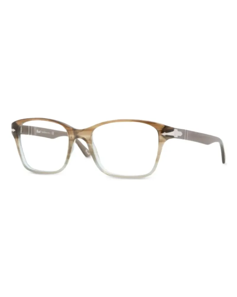 Persol Brille mit eckigem Gestell - Grau Grau