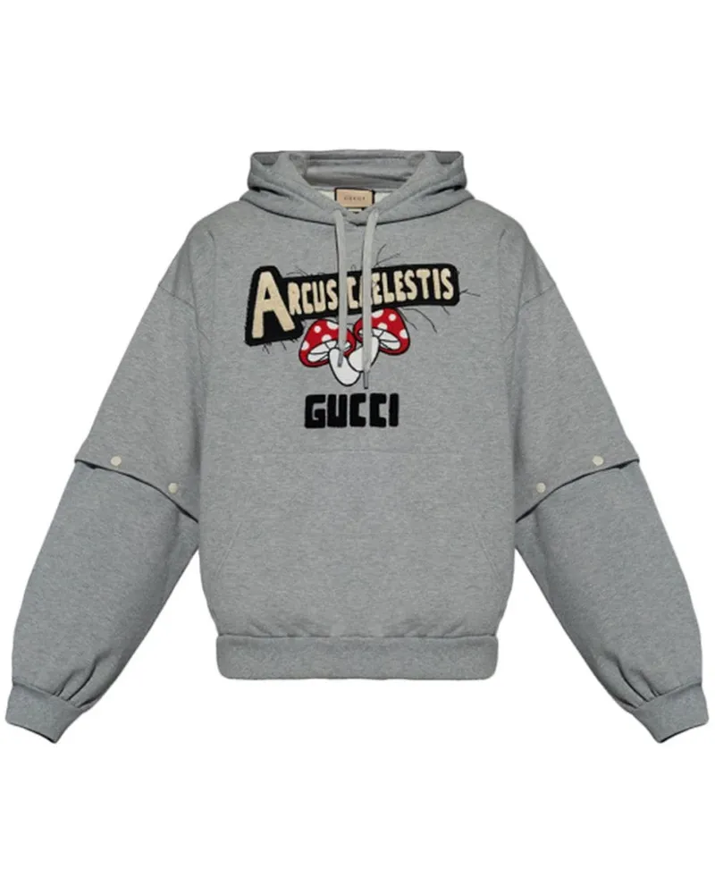 Gucci Sweatshirt aus Jersey-Fleece Grau