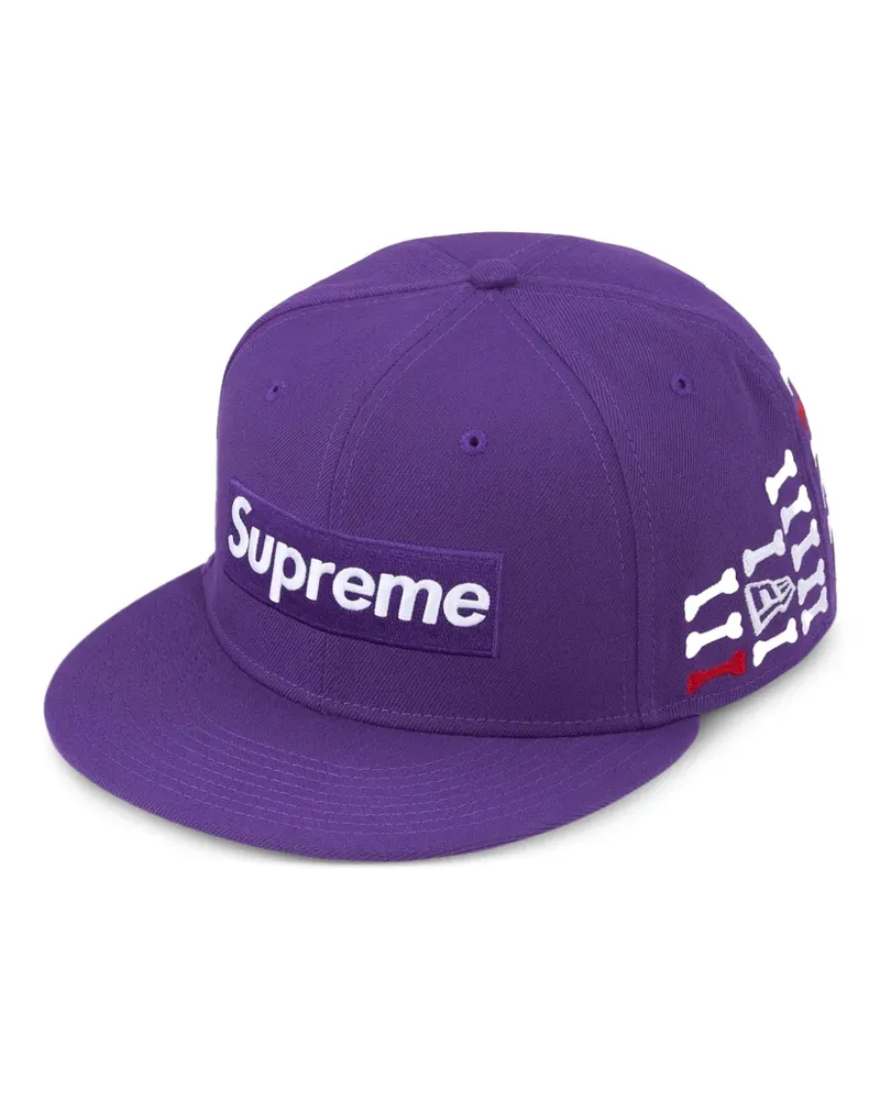 Supreme Being x New Era bones-motif logo-embroidery baseball cap - Violett Violett