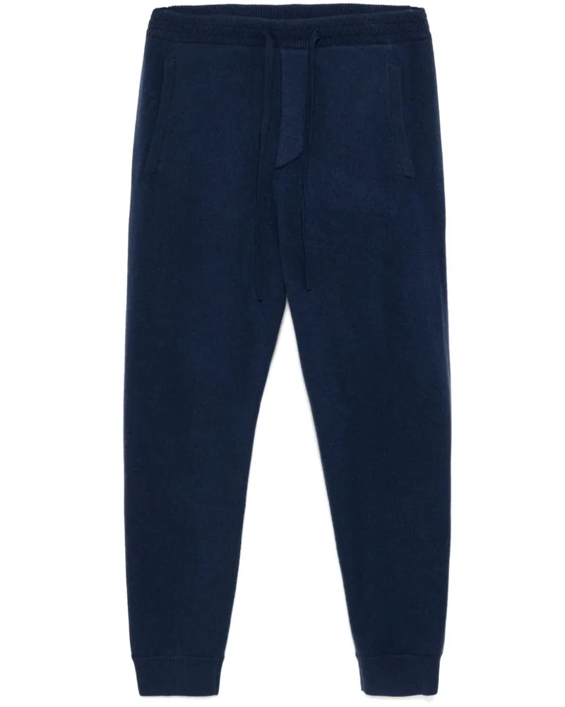 James Perse Trucker-Hose aus recyceltem Kaschmir Blau