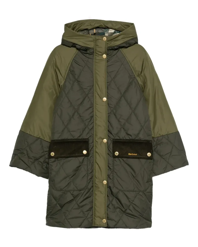 Barbour quilted hooded coat - Grün Grün