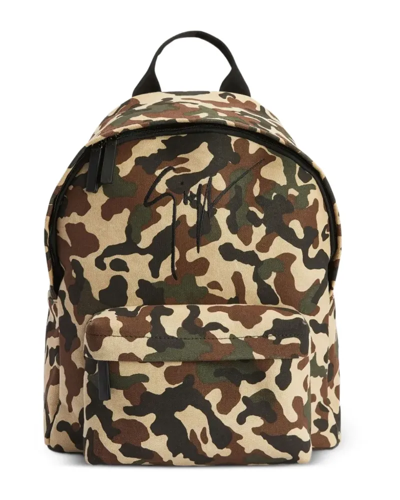 Giuseppe Zanotti Bud camouflage logo backpack - Nude Nude