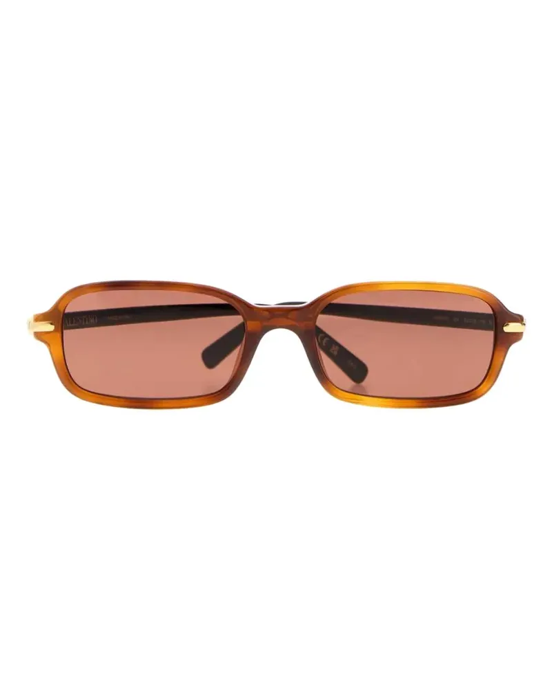 Valentino Garavani rectangular acetate sunglasses - Braun Braun